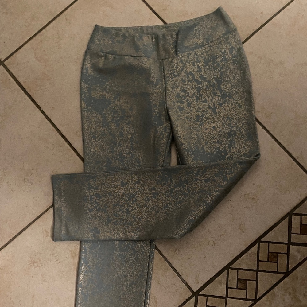 Soft Surroundings Palladium blue/gold pants